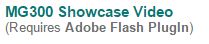MG 300 Video