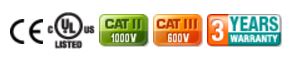 CE  UL CATII CATIII 3 YEAR